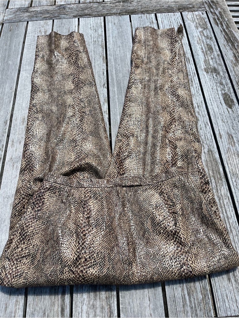 HARVEY BERNARD. SIZE 8. ANIMAL SNAKE SKIN PRINT LINED DRESS PSNTS.